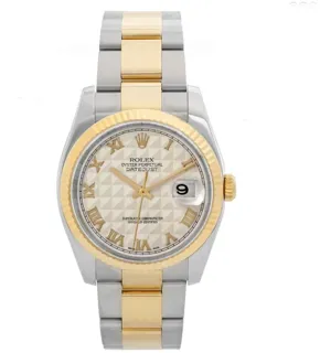 Rolex Datejust 36 116233 Yellow gold White