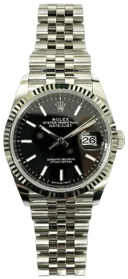 Rolex Datejust 36 126234-0015 36mm White gold and Oystersteel Black