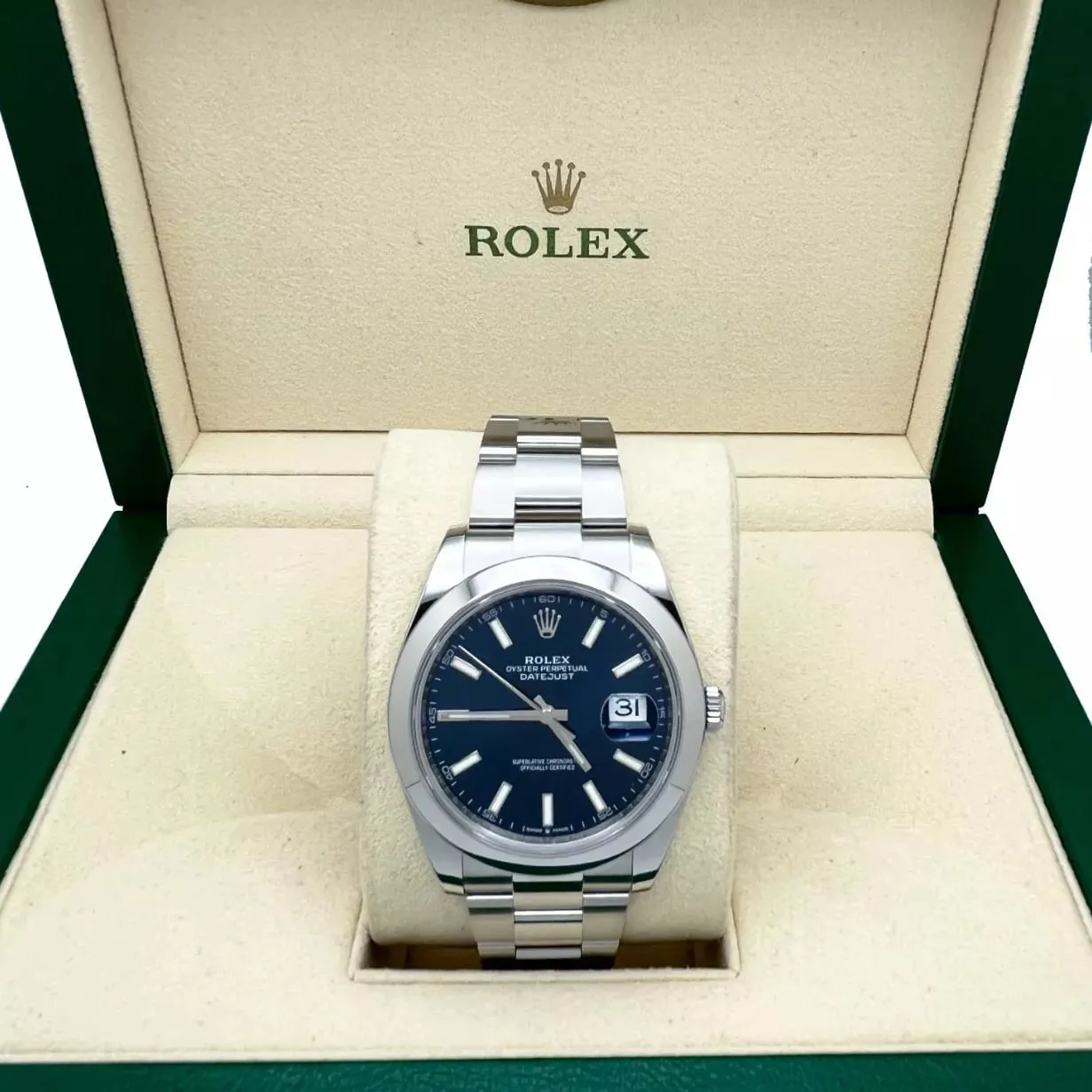 Rolex Datejust 41 126300-0001 41mm Oystersteel Blue