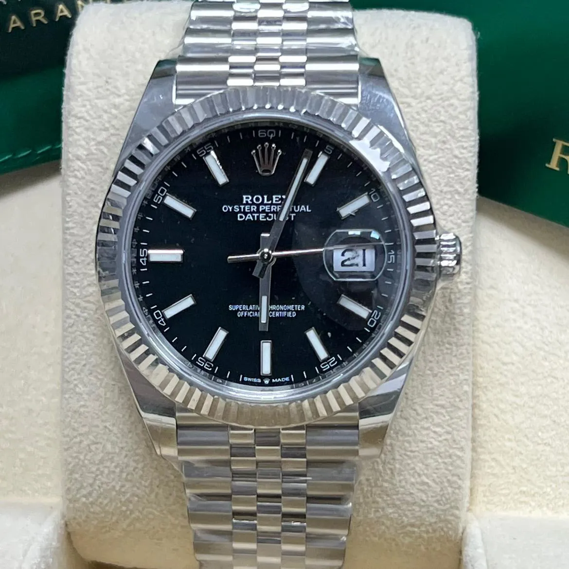 Rolex Datejust 41 126334-0018 41mm White gold and Oystersteel Black