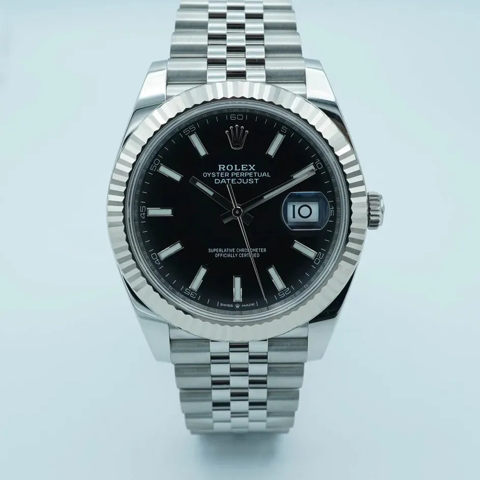 Rolex Datejust 41 126334-0018 41mm White gold and Oystersteel Black