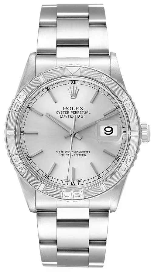 Rolex Datejust Turn-O-Graph 16264 36mm Stainless steel Silver