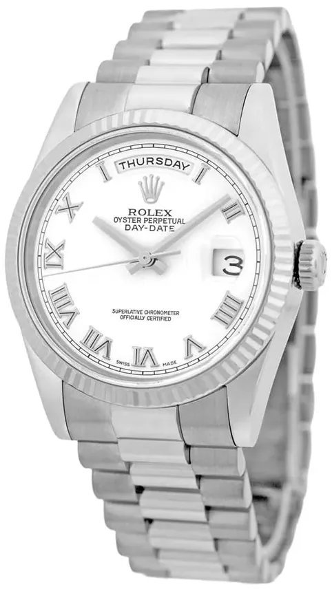 Rolex Day-Date 36 118239-0077 36mm White gold White