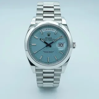 Rolex Day-Date 40 228206-0004 Platinum Blue