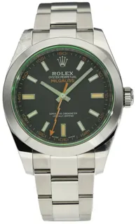 Rolex Milgauss 116400GV Stainless steel Black Baton