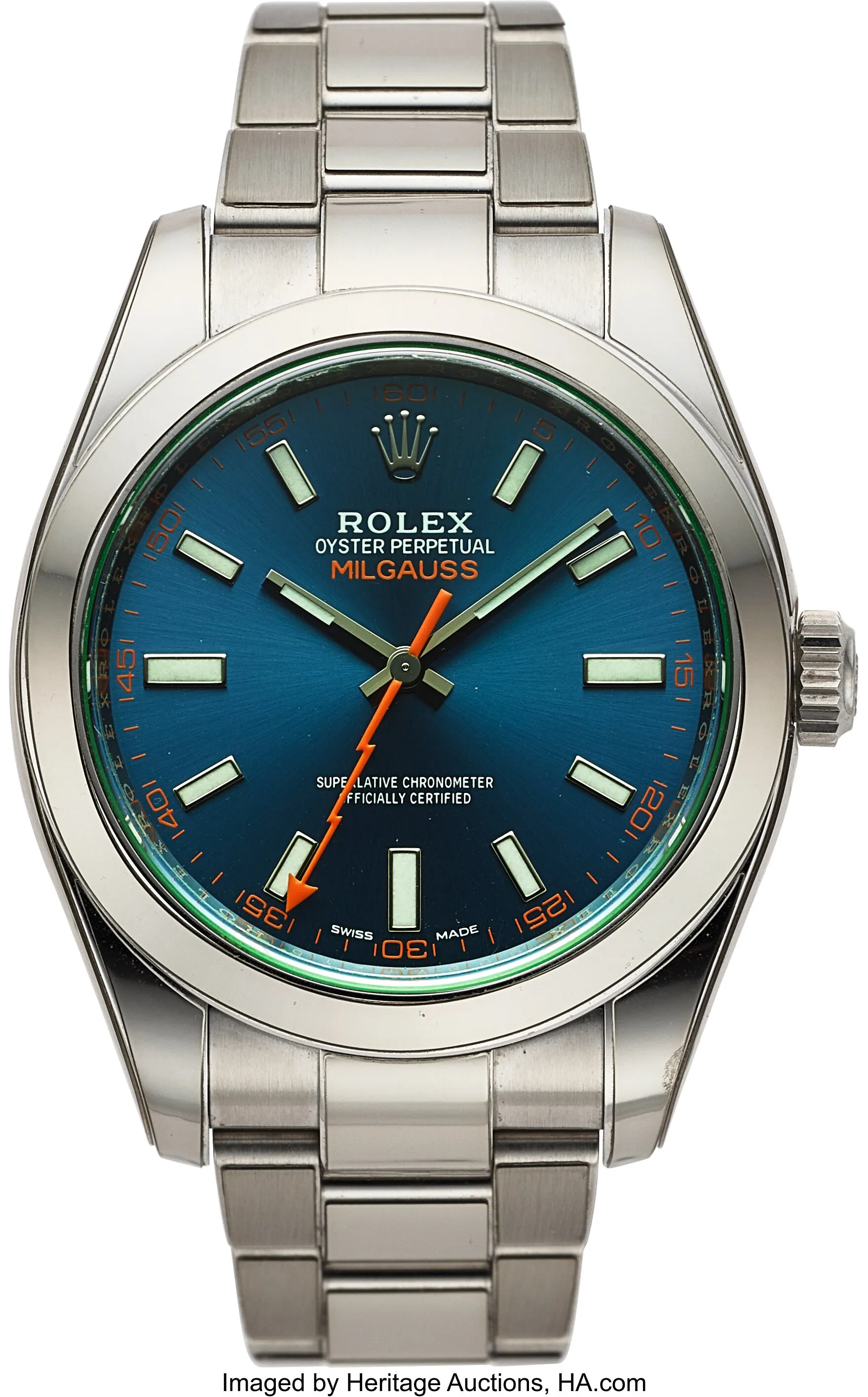 Rolex Milgauss 116400GV 40mm Stainless steel Blue