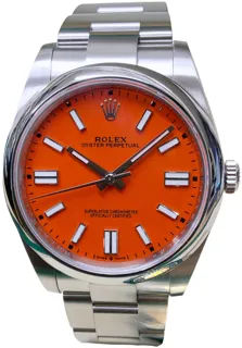 Rolex Oyster Perpetual 41 124300 Stainless steel Red