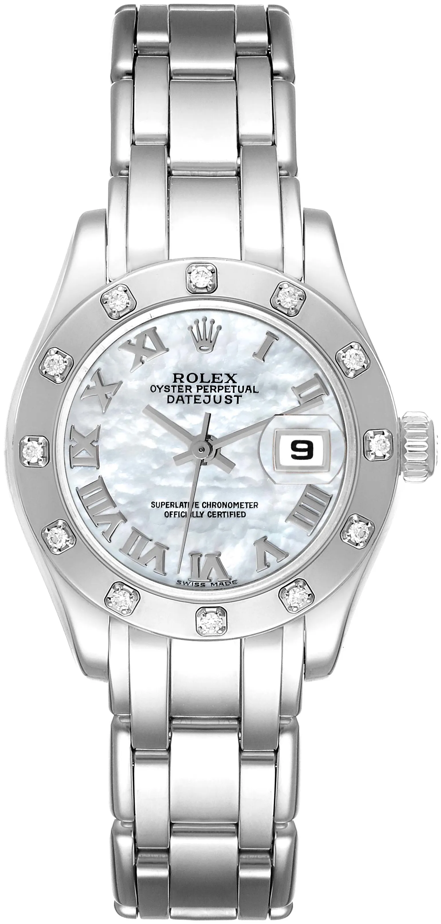 Rolex Lady-Datejust Pearlmaster 80319 29mm White gold Mother-of-pearl 1