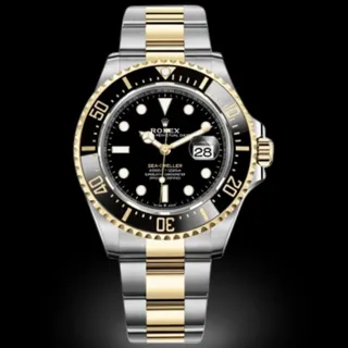 Rolex Sea-Dweller 126603 Yellow gold and Stainless steel Black