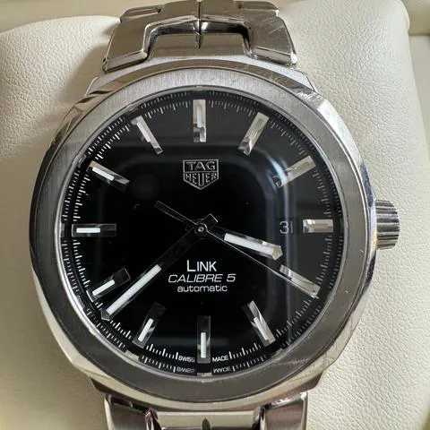 TAG Heuer Link Calibre 5 WBC2110.BA0603 41mm Stainless steel Black 1