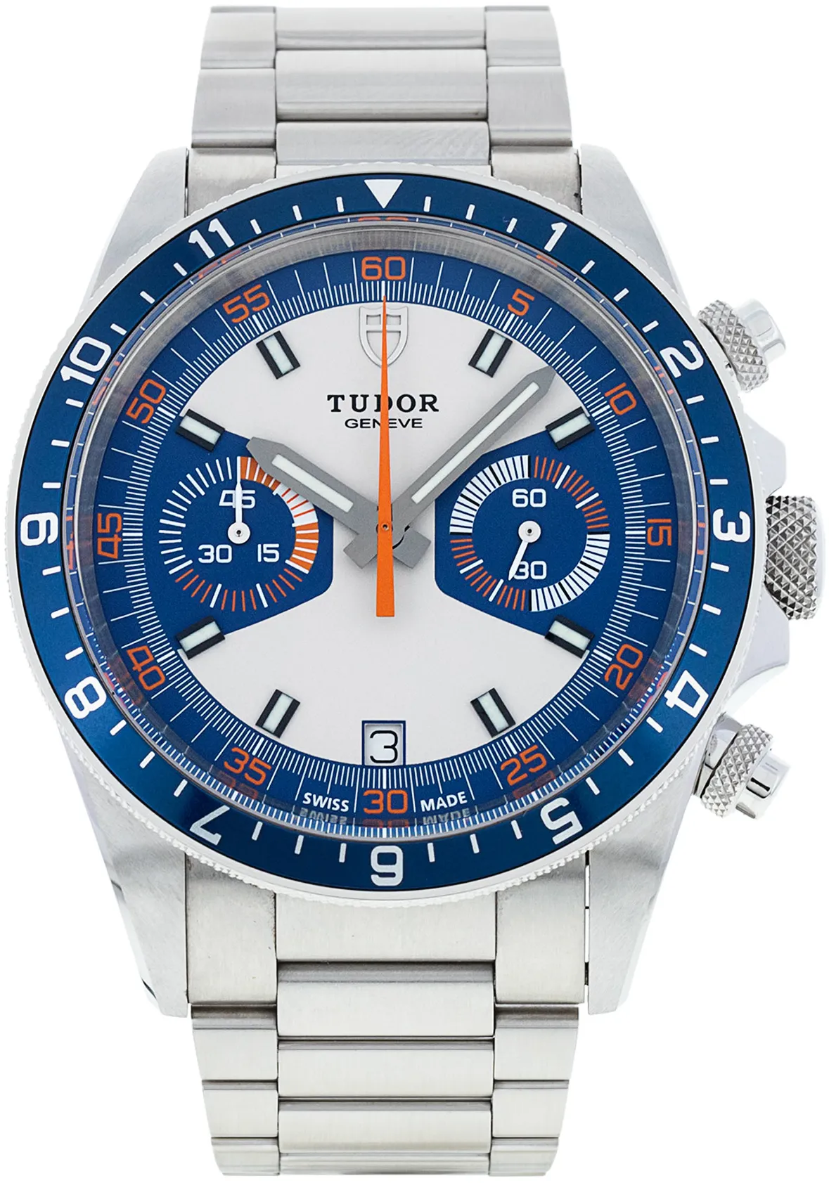 Tudor Heritage M70330B-0004 42mm Stainless steel Blue