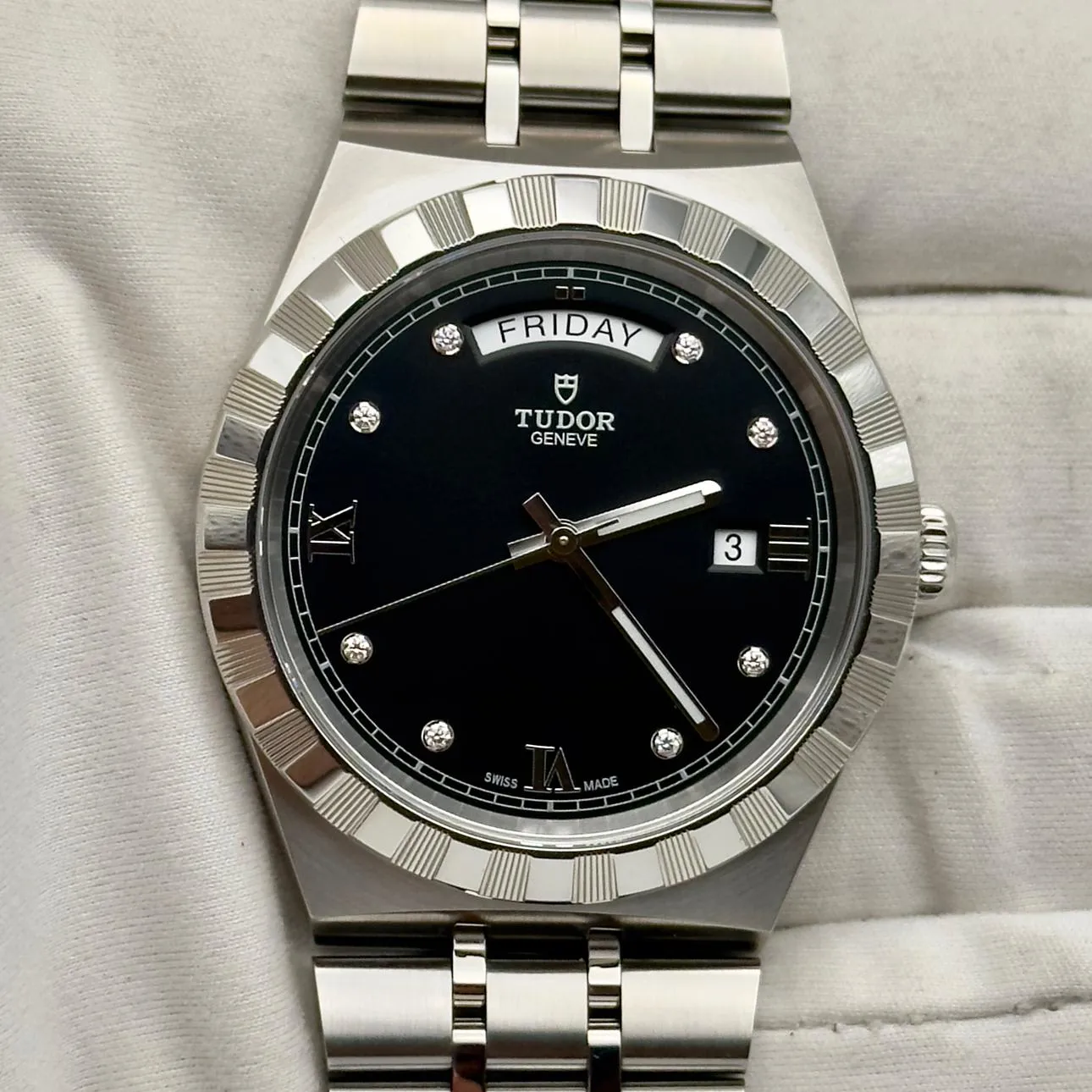 Tudor Day-Date M28600-0004 41mm Stainless steel Black