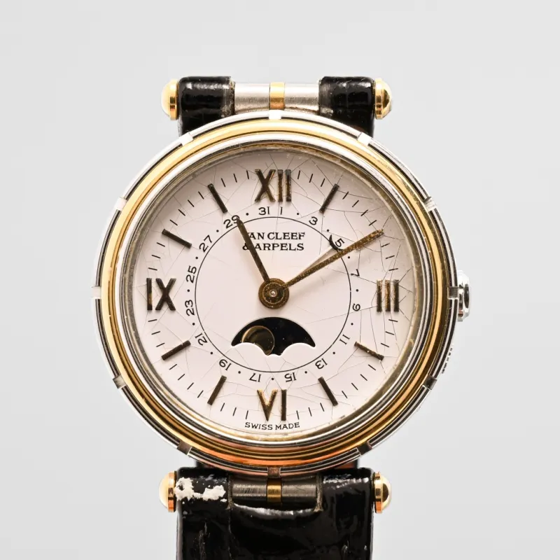 Van Cleef & Arpels 25mm Yellow gold and Stainless steel White