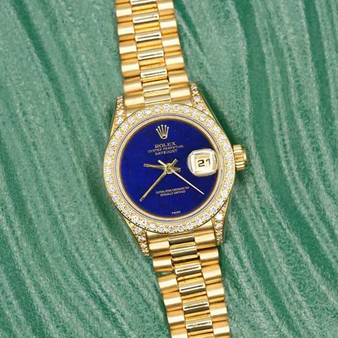 Rolex Lady-Datejust 69158 26mm Yellow gold Black 4