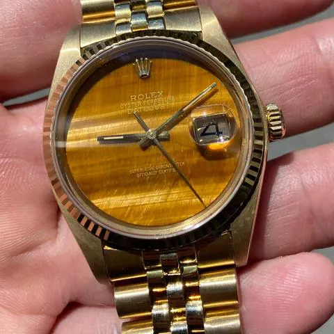 Rolex Datejust 36 16018 36mm Yellow gold Brown