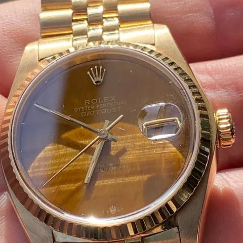 Rolex Datejust 36 16018 36mm Yellow gold Brown 7