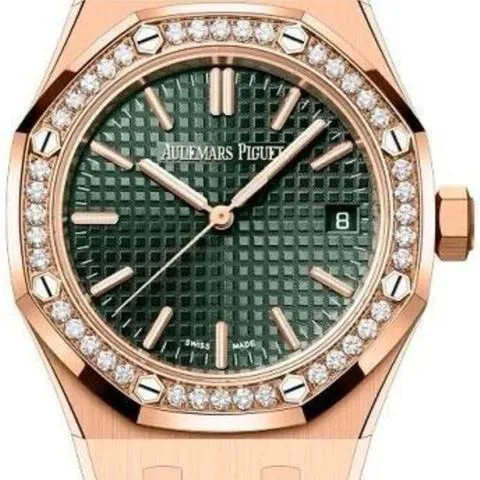 Audemars Piguet Royal Oak 15551OR.ZZ.1356OR.06 37mm Rose gold Green