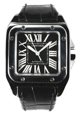 Cartier Santos 100 2878 33mm Ceramic Black