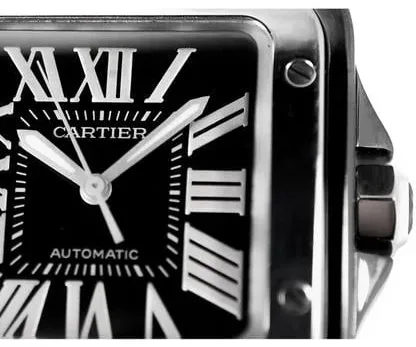 Cartier Santos 100 2878 33mm Ceramic Black 1