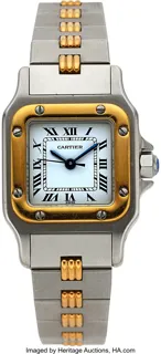 Cartier Santos de Cartier Yellow gold and Stainless steel White