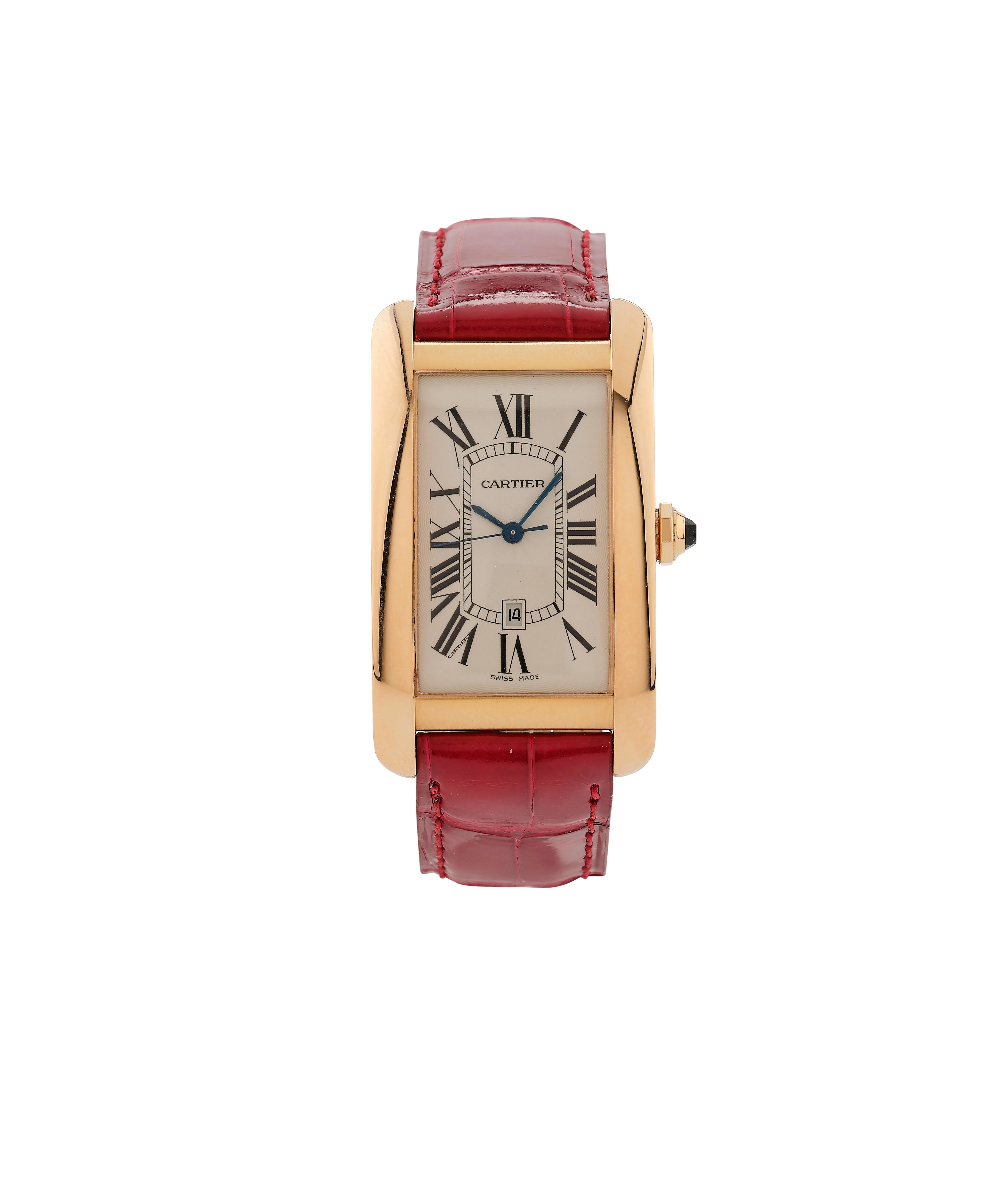 Cartier Tank Américaine 2505 27mm Rose gold Silver