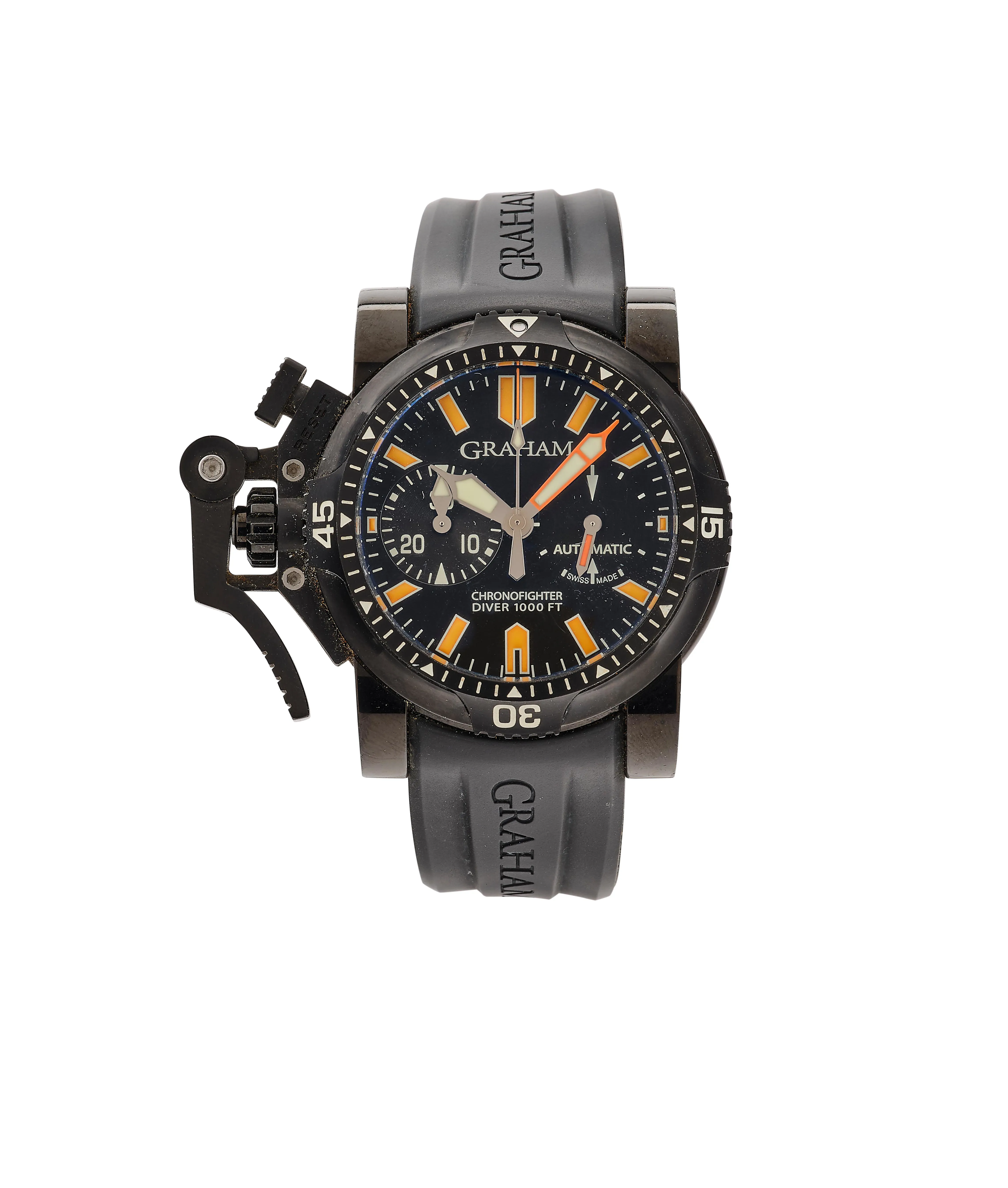 Graham Chronofighter Oversize 20VDIVAZ 47mm Stainless steel Black