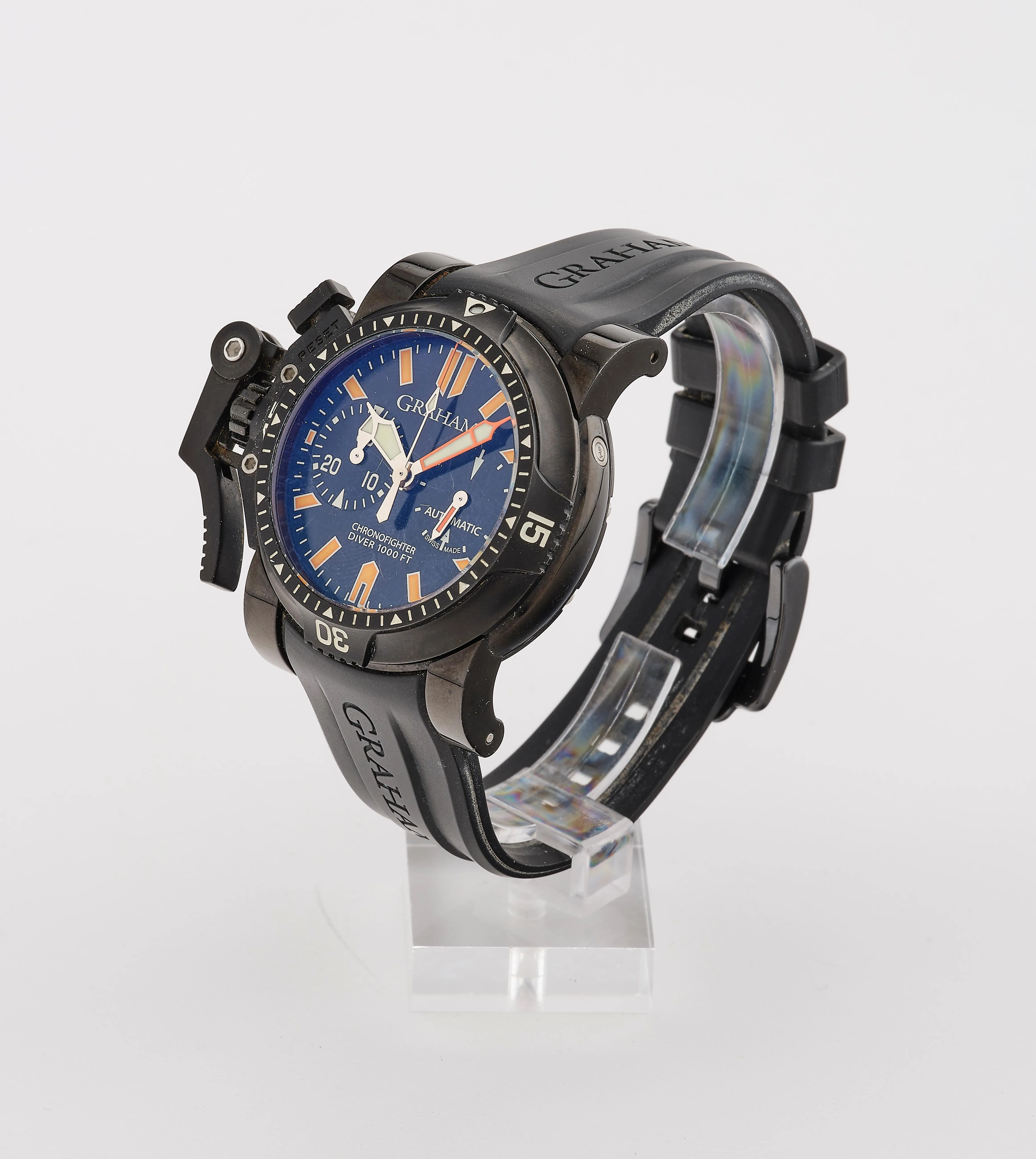 Graham Chronofighter Oversize 20VDIVAZ 47mm Stainless steel Black 1