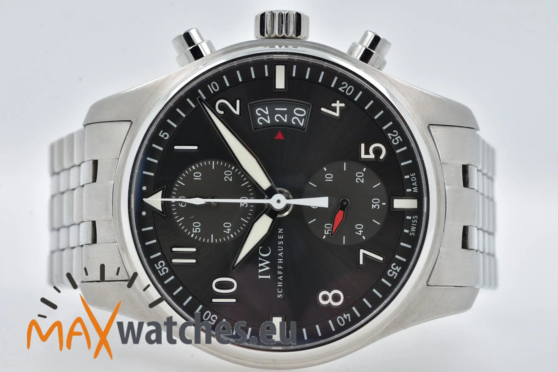 IWC Pilot Spitfire Chronograph IW387804 43mm Stainless steel Gray