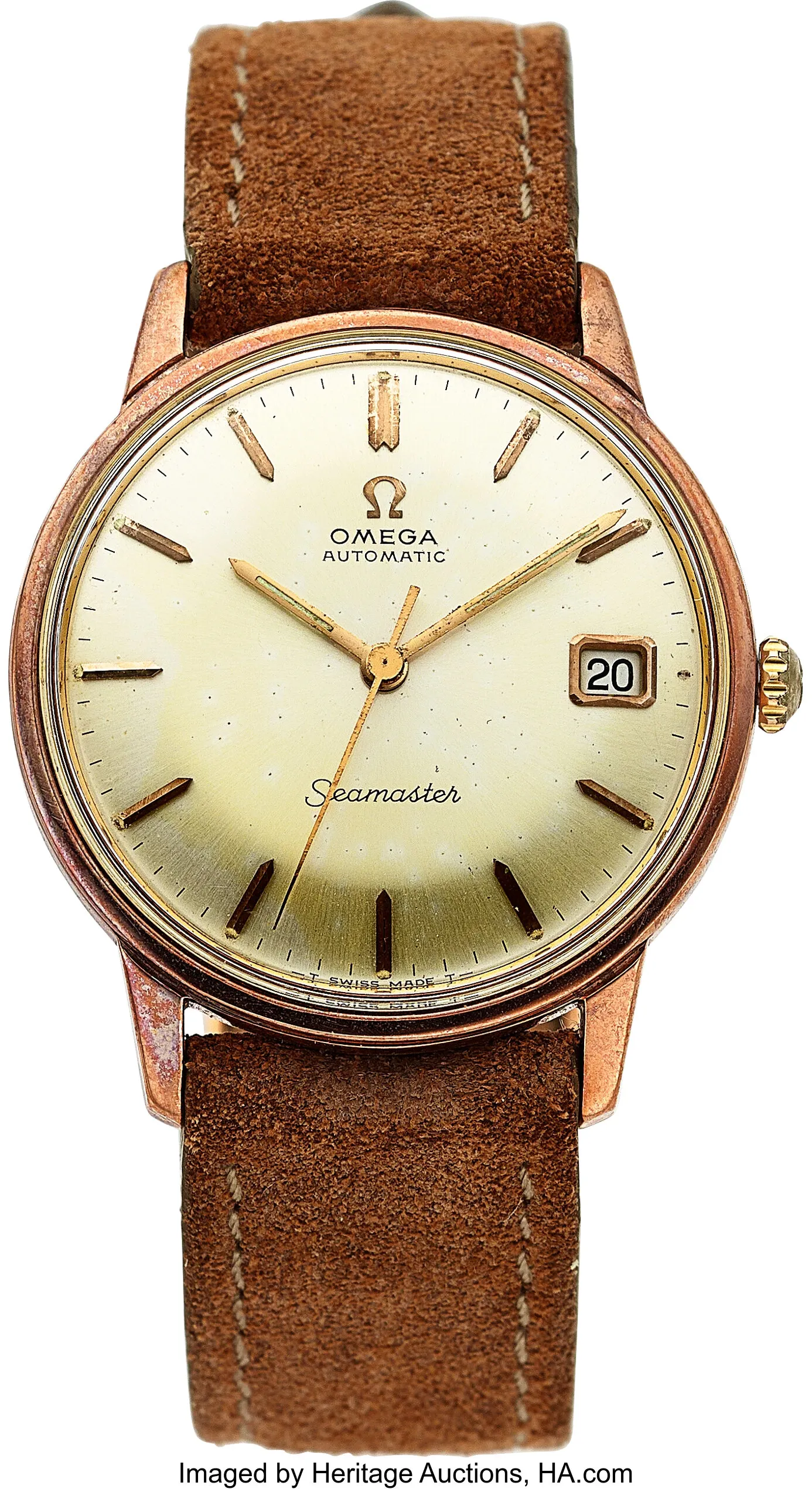 Omega Seamaster 34.5mm Gold-capped steel Silver