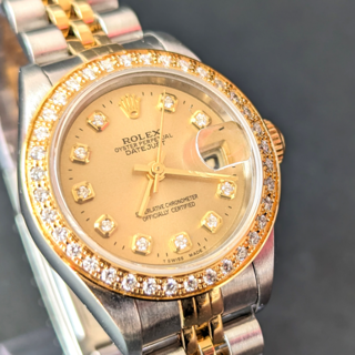 Rolex Datejust 26 79173 26mm Yellow gold and Stainless steel Champagne