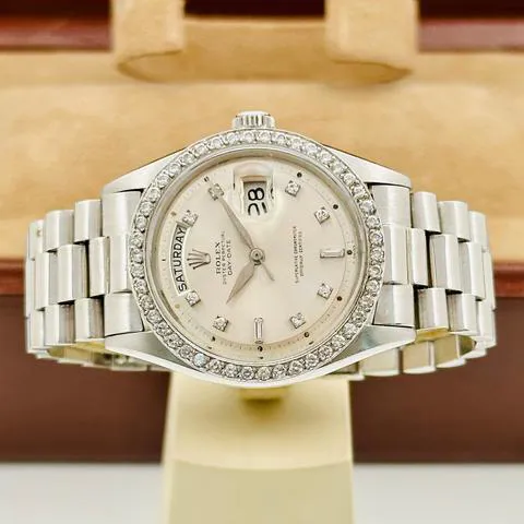 Rolex Day-Date 36 1804 36mm Platinum Silver