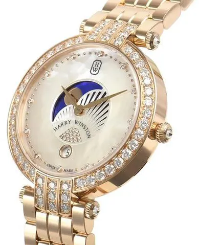 Harry Winston Premier 36mm Rose gold Mother-of-pearl