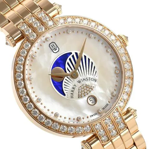 Harry Winston Premier 36mm Rose gold Mother-of-pearl 1