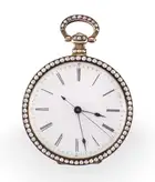 Bovet Fleurier 57mm Gilt-metal and Enamel and Pearl White