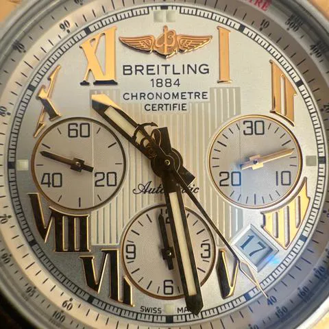 Breitling Chronomat 44 CB011012 44mm Yellow gold and Stainless steel White 5