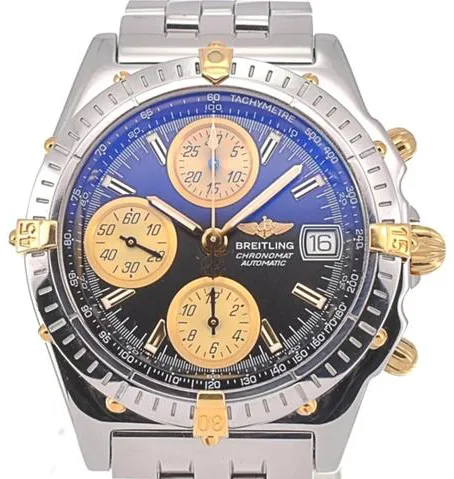 Breitling Chronomat B13050.1 39mm Yellow gold and stainless steel Black