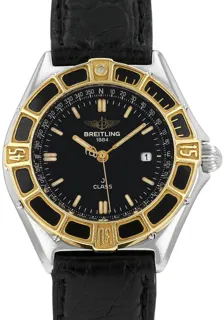 Breitling Lady J Class 6819 Stainless steel and Gold-plated Black