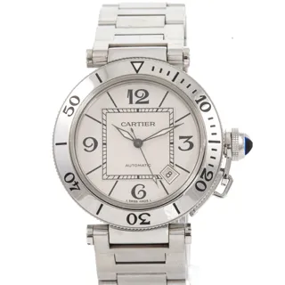 Cartier Pasha Seatimer W31080M7 Stainless steel Silver