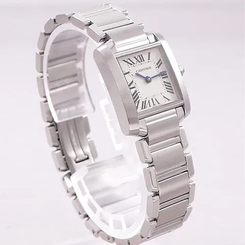 Cartier Tank Française W51008Q3 Stainless steel White 1