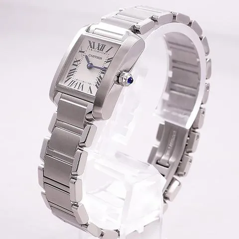 Cartier Tank Française W51008Q3 Stainless steel White 2