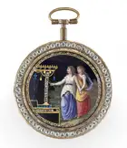 Frères DeRoches 60mm Gilt-metal and Enamel White 1