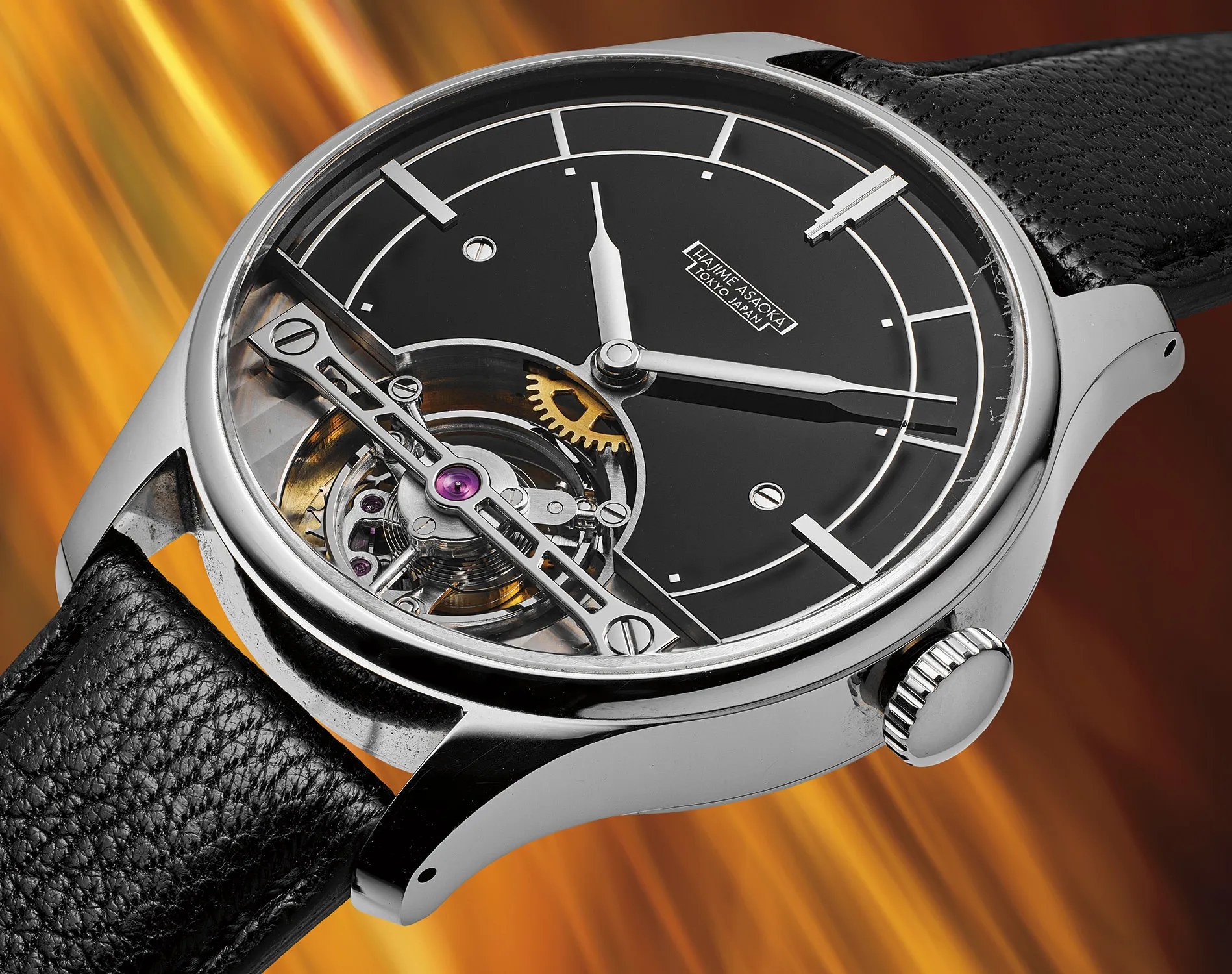 Hajime Asaoka Tourbillon PURA 40mm Stainless steel Black 3