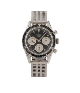 Heuer Autavia 2446 Stainless steel Black