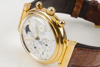 IWC Da Vinci Perpetual Calendar 3750 001 39mm Yellow gold White 2