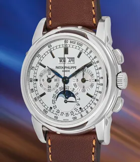 Patek Philippe Perpetual Calendar Chronograph 5970G-001 White gold Silver