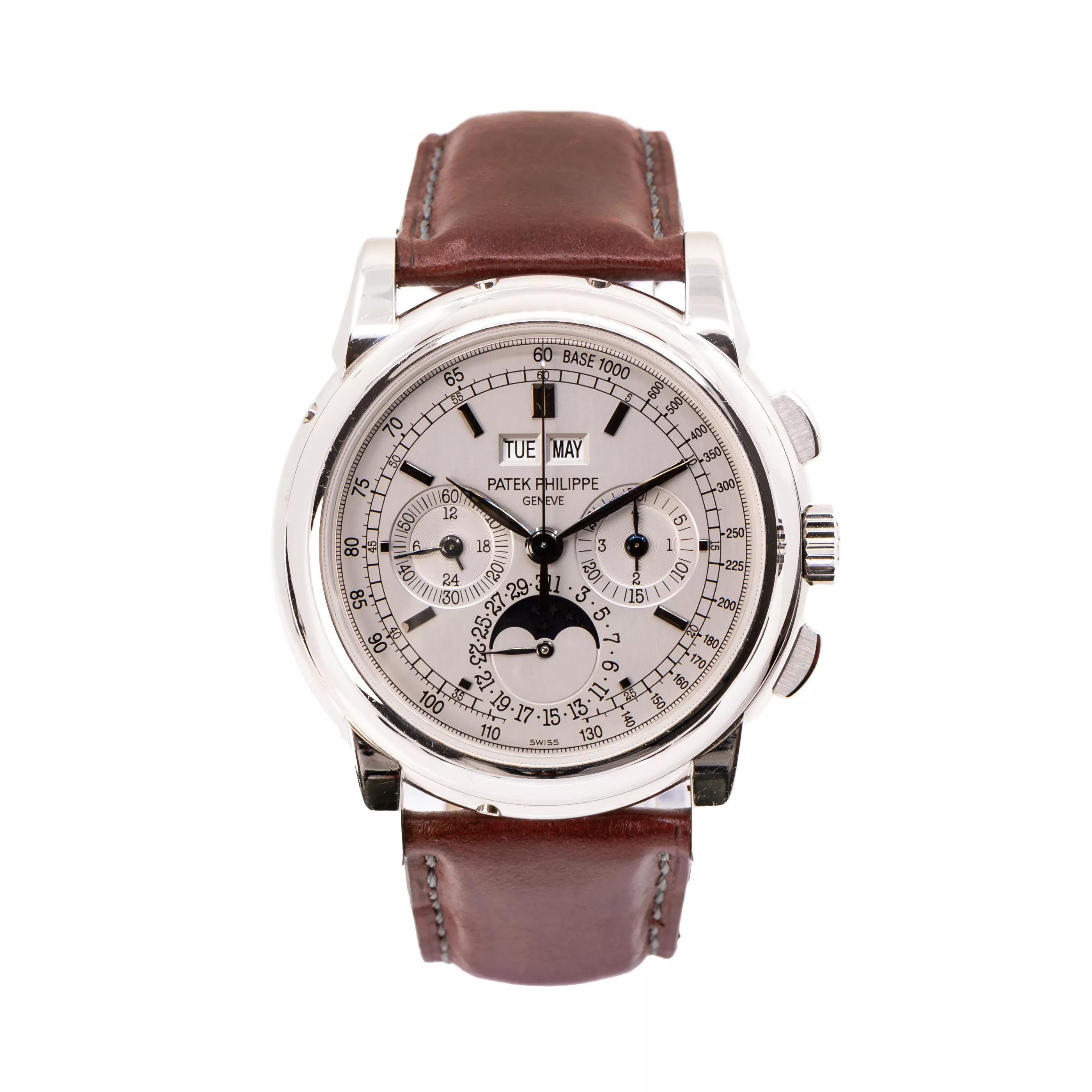 Patek Philippe Perpetual Calendar Chronograph 5970G-001 40mm White gold Silver