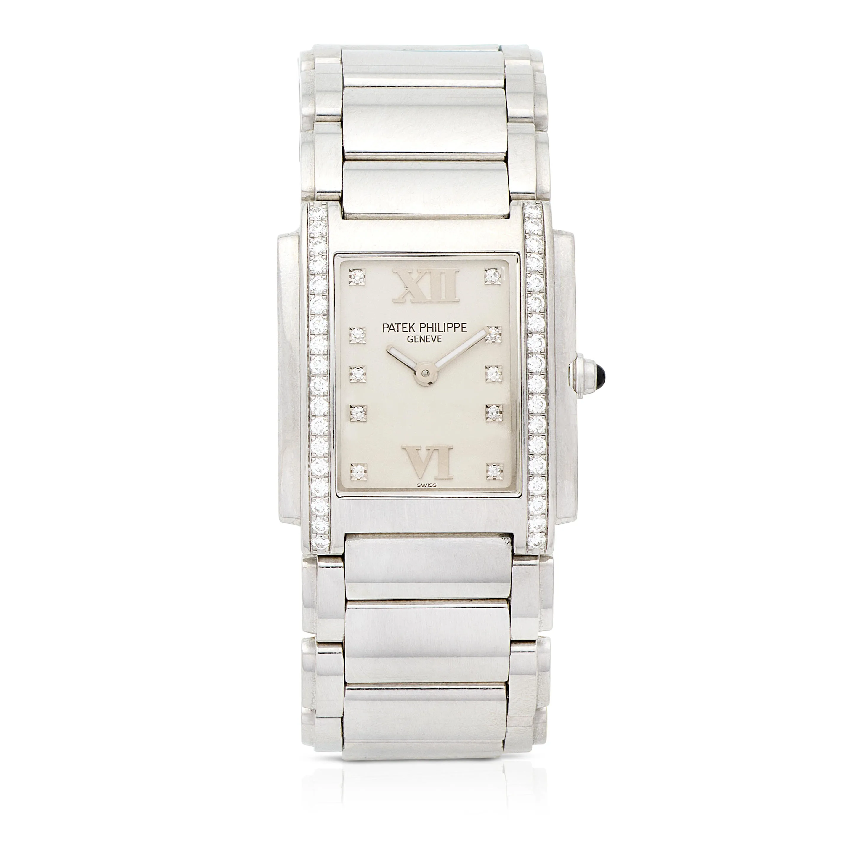 Patek Philippe Twenty~4 4910/010 25mm Stainless steel and Diamond Silver