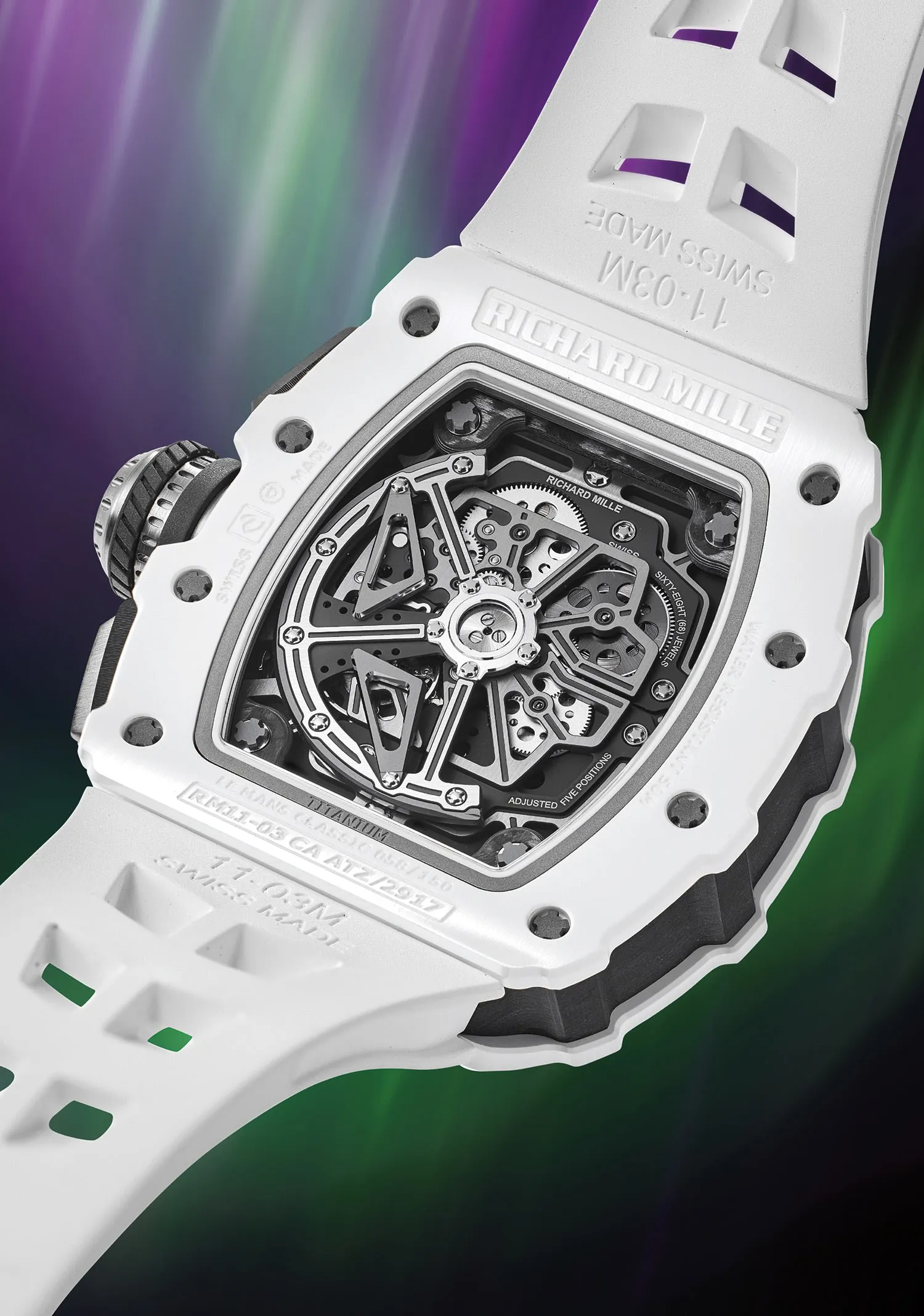 Richard Mille FLYBACK CHRONOGRAPH RM 11-03 42mm Carbon and ceramic Skeletonized 3