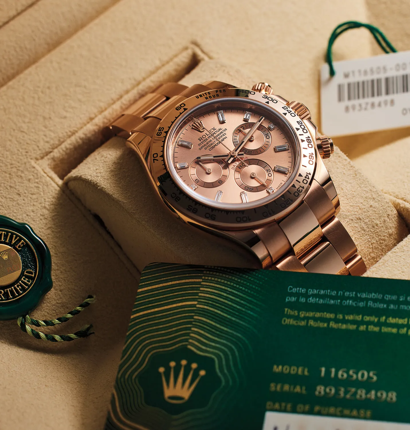 Rolex Cosmograph Daytona 116505 40mm Rose gold Sundust 1