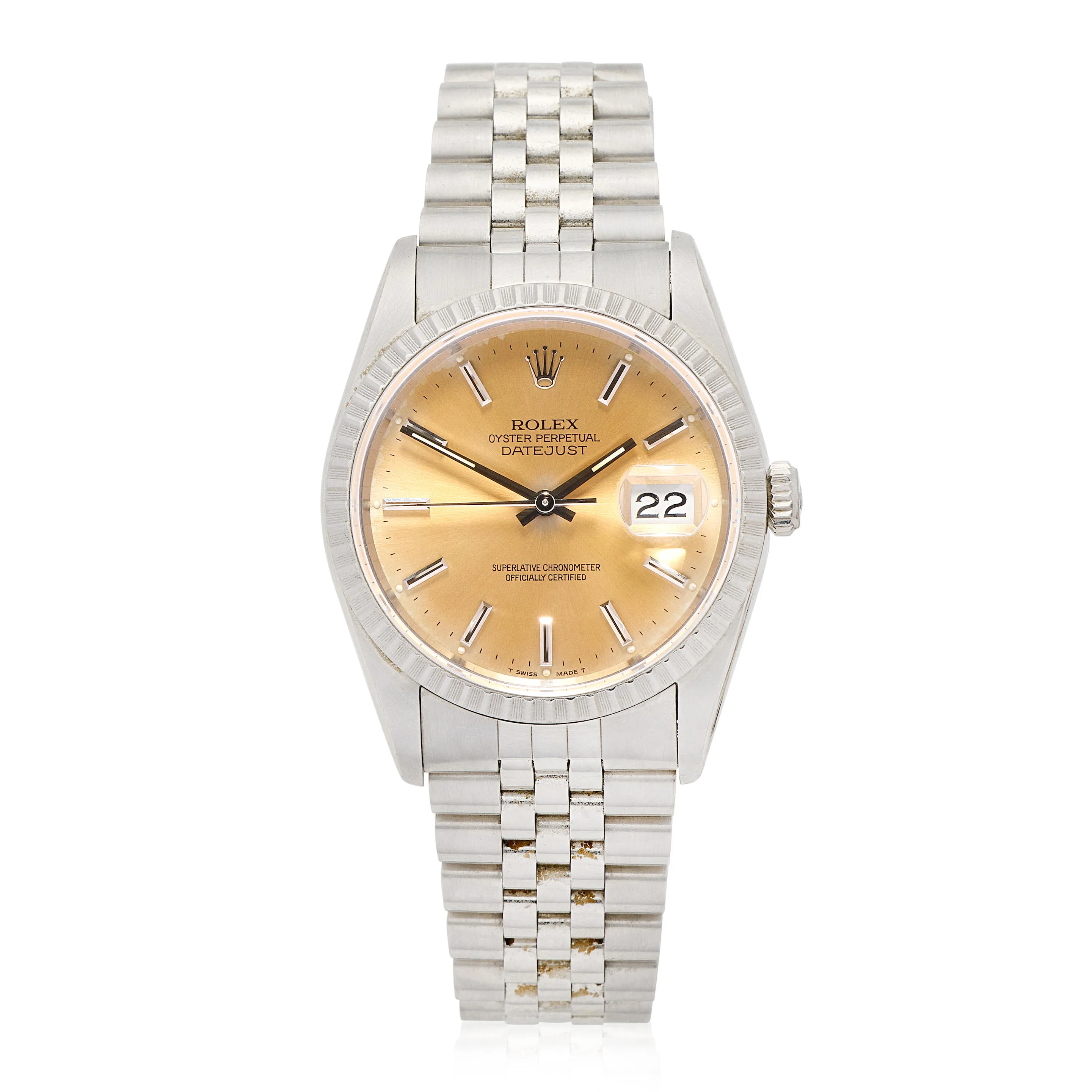 Rolex Datejust 16220 36mm Stainless steel Tropical